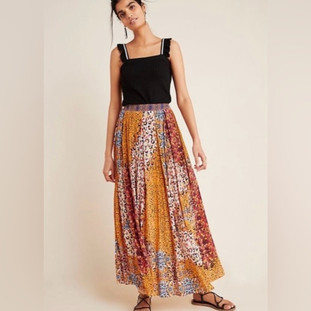 Anthropologie Bhanuni by Jyoti Panthera Maxi Skirt Size 4 S EUC